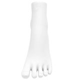 White Polystyrene Ankle Bracelet / Toe Ring Display Foot
