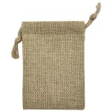Burlap Pouch | Jewelry Drawstring Pouch | Gems on Display