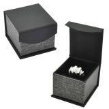 Black and Grey Magnetic Lid Jewelry Ring Boxes