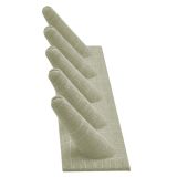 Grey Linen 5 Finger Jewelry Ring Display