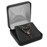 Black Leatherette Jewelry Pendant Box