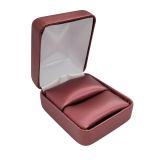 Burgundy Leatherette Jewelry Ring Boxes | Gems On Display