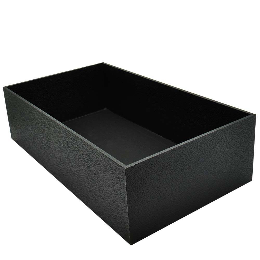 Large White 1 Inch Deep Jewellery Display Tray & Black Velvet Tray Liner