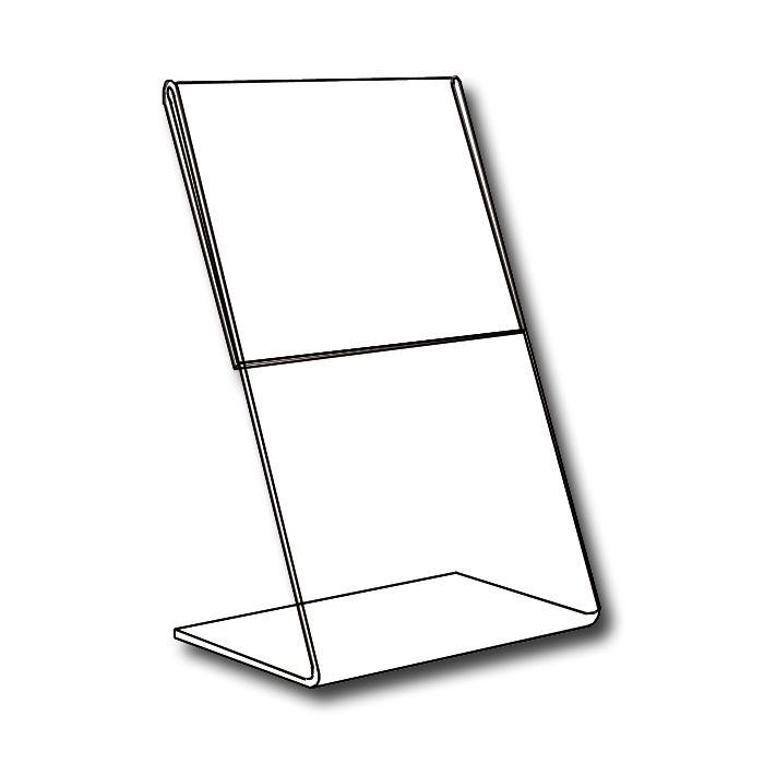 Clear Acrylic Angled Table Top Restaurant Menu Sign Holder 5