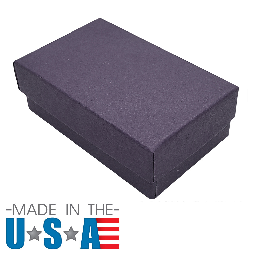 Custom Printed Purple Cotton Filled Boxes Cotton Filled Jewelry Box Gift Box 