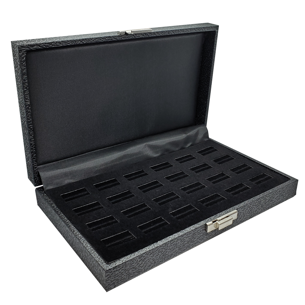 24 Wide Slot Ring Case Black PAWN STORE COUNTER Jewelry DISPLAY HOLDER 