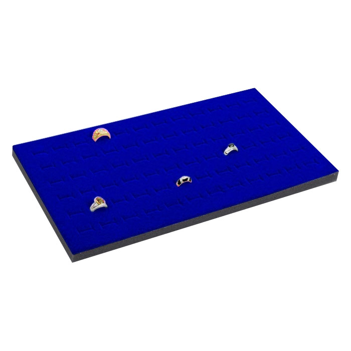 Blue Foam 72 Slot Jewelry Ring Tray Liner Insert